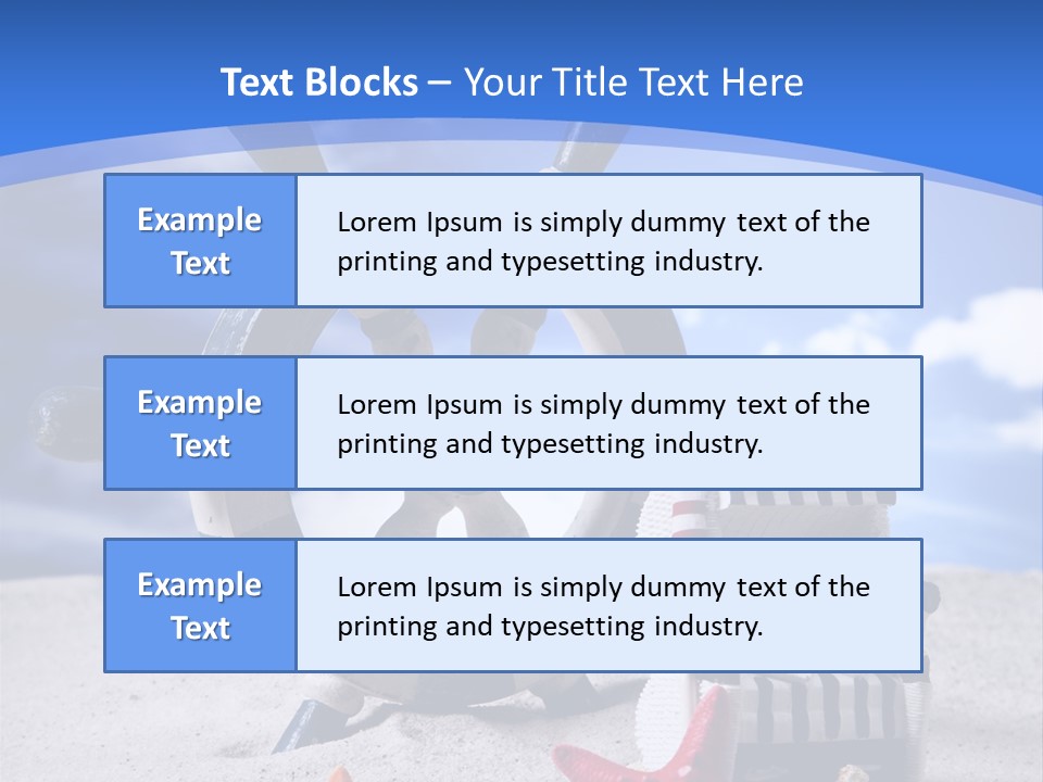 Surface Textured Water PowerPoint Template