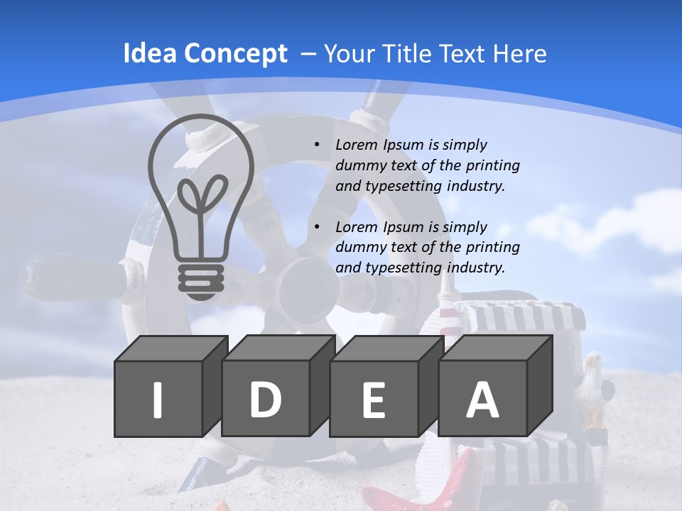 Surface Textured Water PowerPoint Template