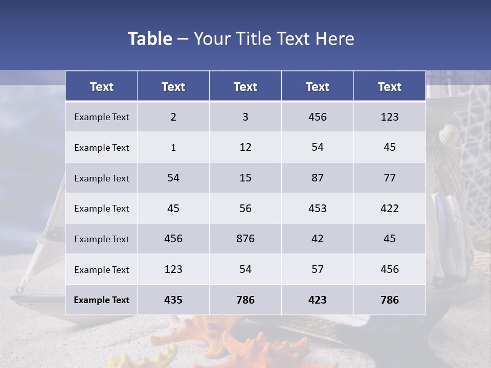Scene Tranquil Surface PowerPoint Template