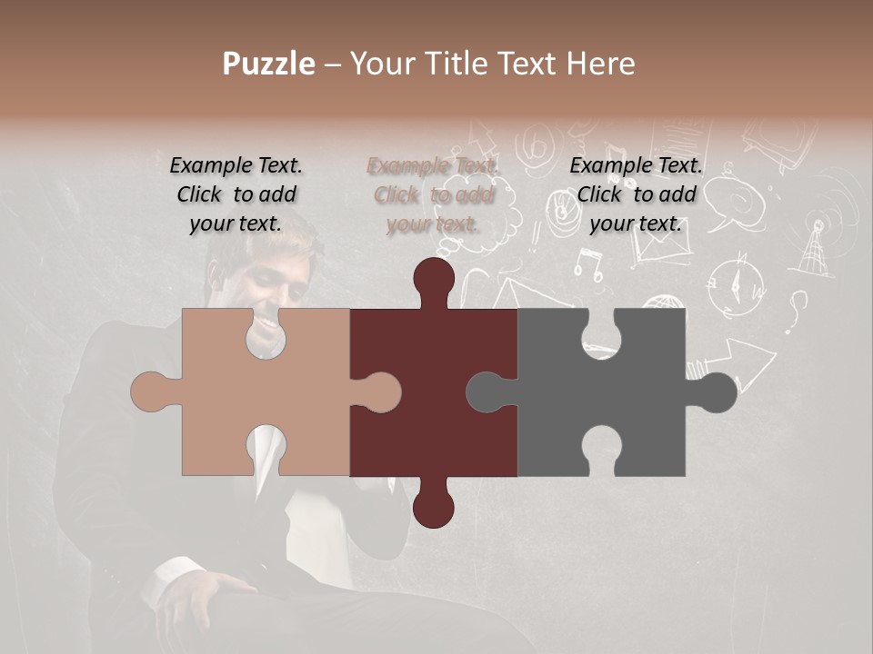 Technology Happy Man PowerPoint Template