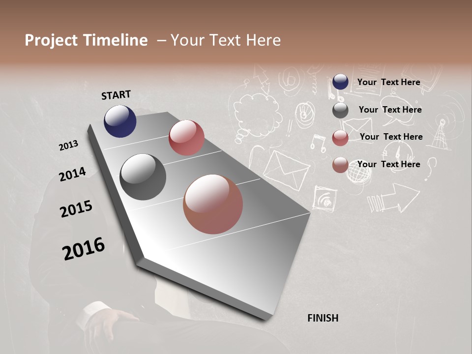 Technology Happy Man PowerPoint Template
