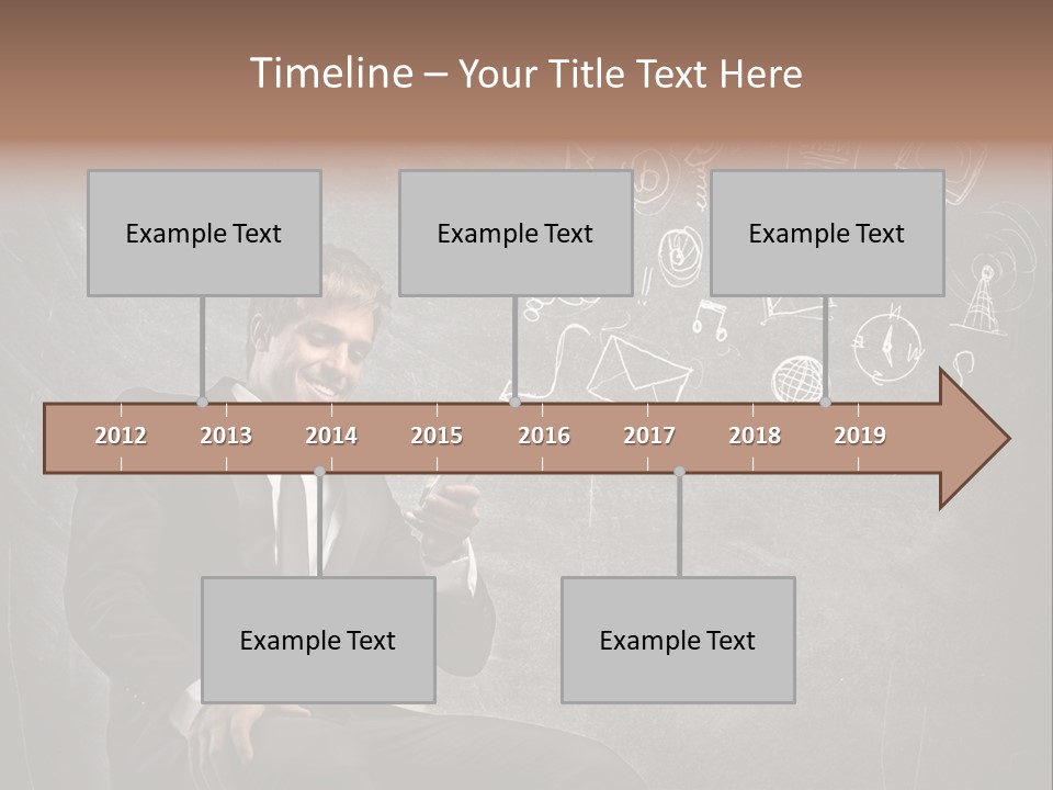 Technology Happy Man PowerPoint Template