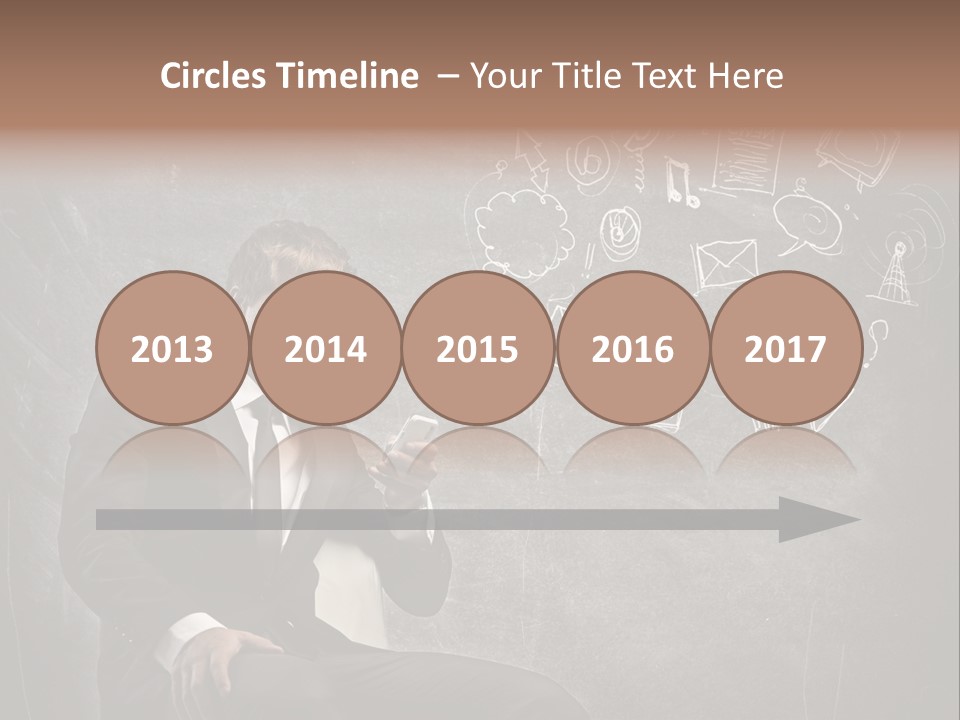 Technology Happy Man PowerPoint Template