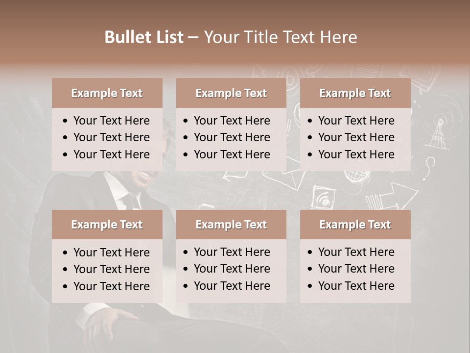 Technology Happy Man PowerPoint Template