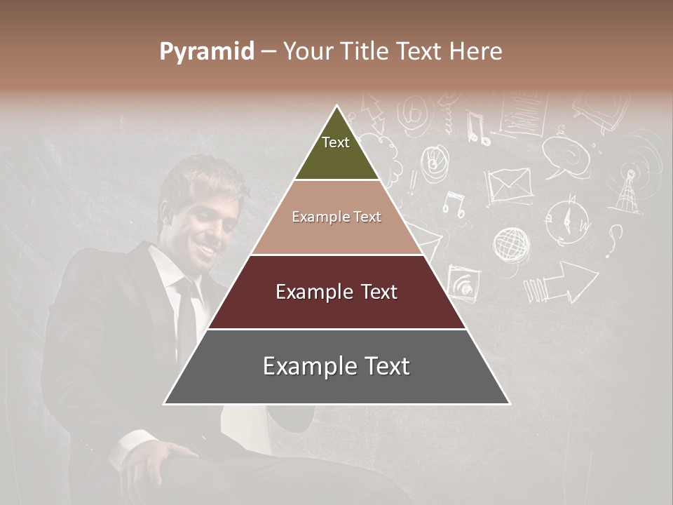 Technology Happy Man PowerPoint Template