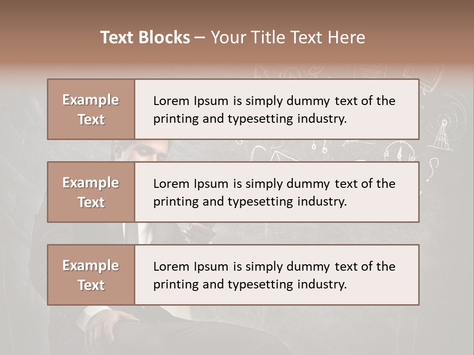 Technology Happy Man PowerPoint Template