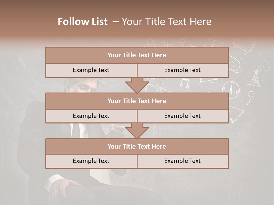 Technology Happy Man PowerPoint Template