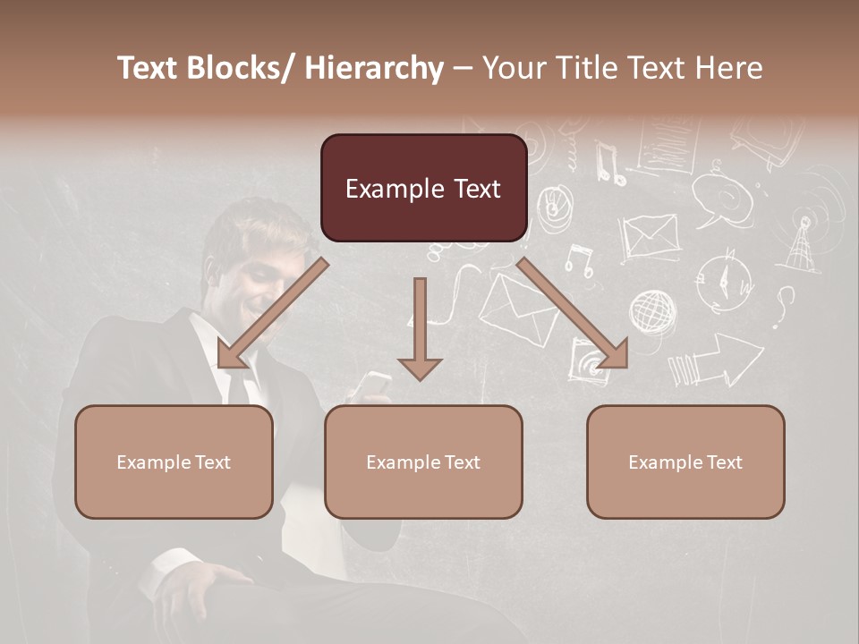 Technology Happy Man PowerPoint Template
