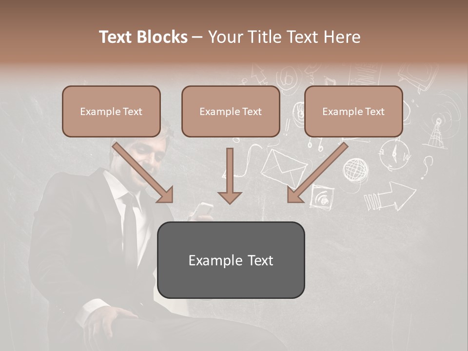 Technology Happy Man PowerPoint Template