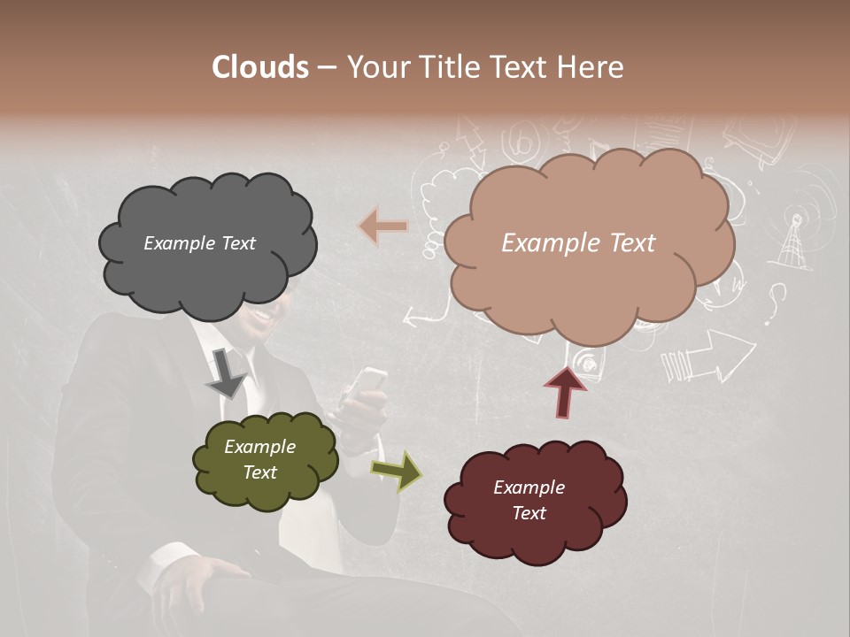 Technology Happy Man PowerPoint Template