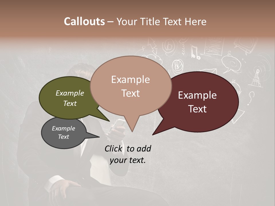 Technology Happy Man PowerPoint Template