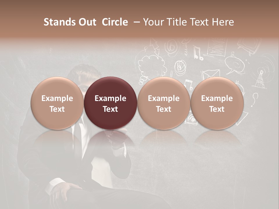 Technology Happy Man PowerPoint Template