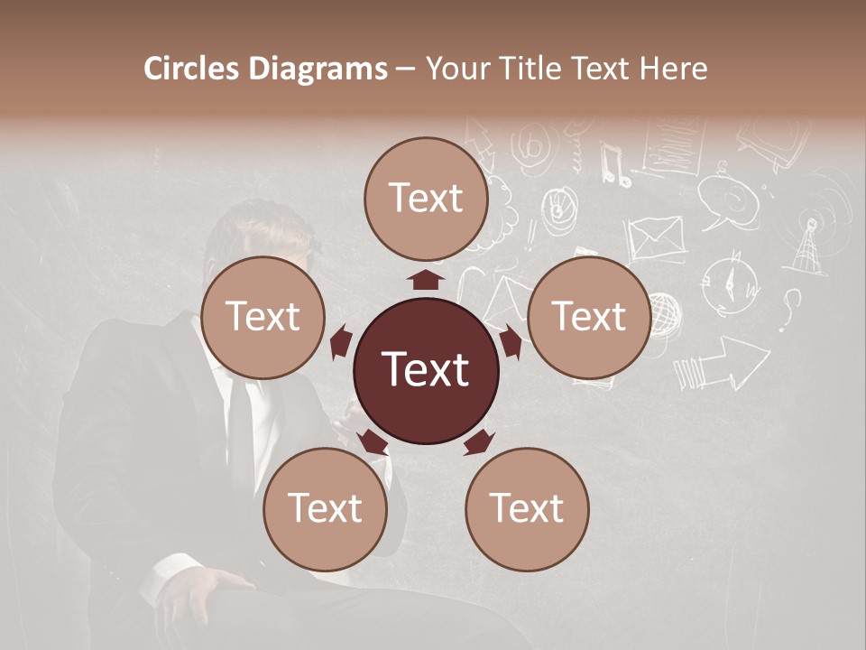 Technology Happy Man PowerPoint Template