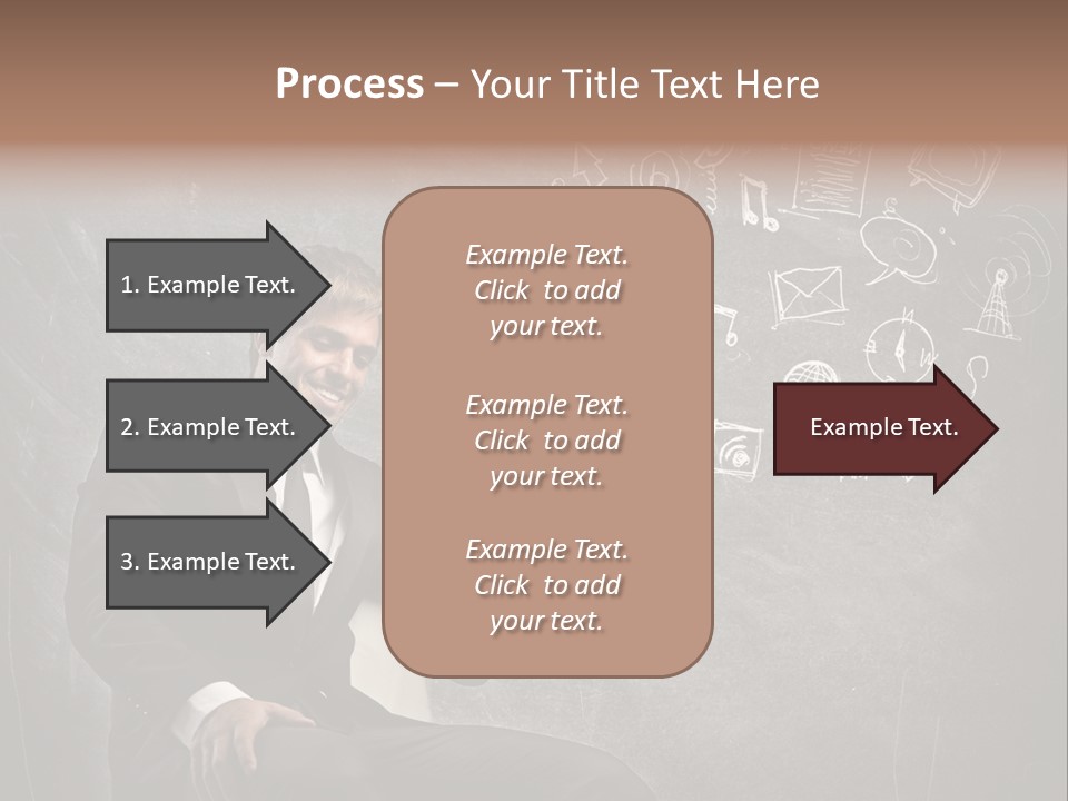 Technology Happy Man PowerPoint Template
