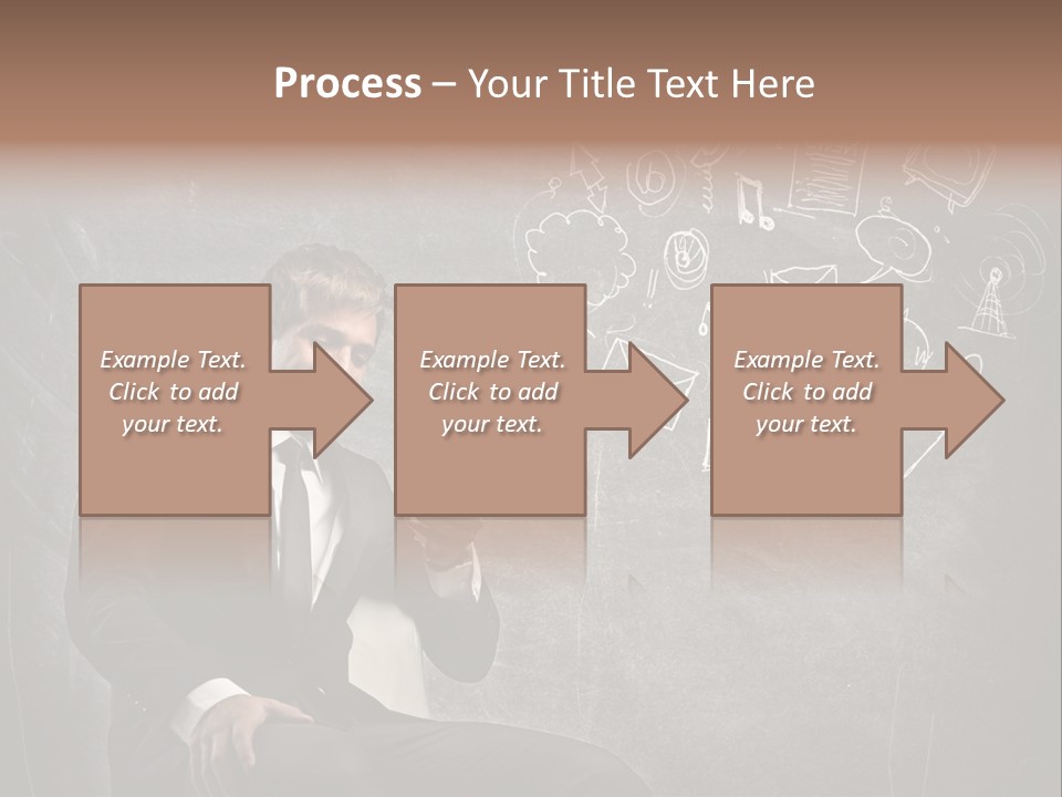 Technology Happy Man PowerPoint Template