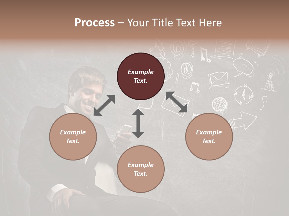 Technology Happy Man PowerPoint Template