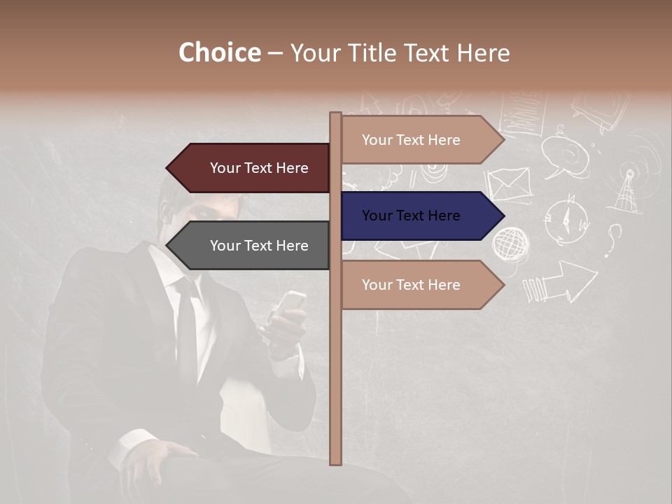 Technology Happy Man PowerPoint Template