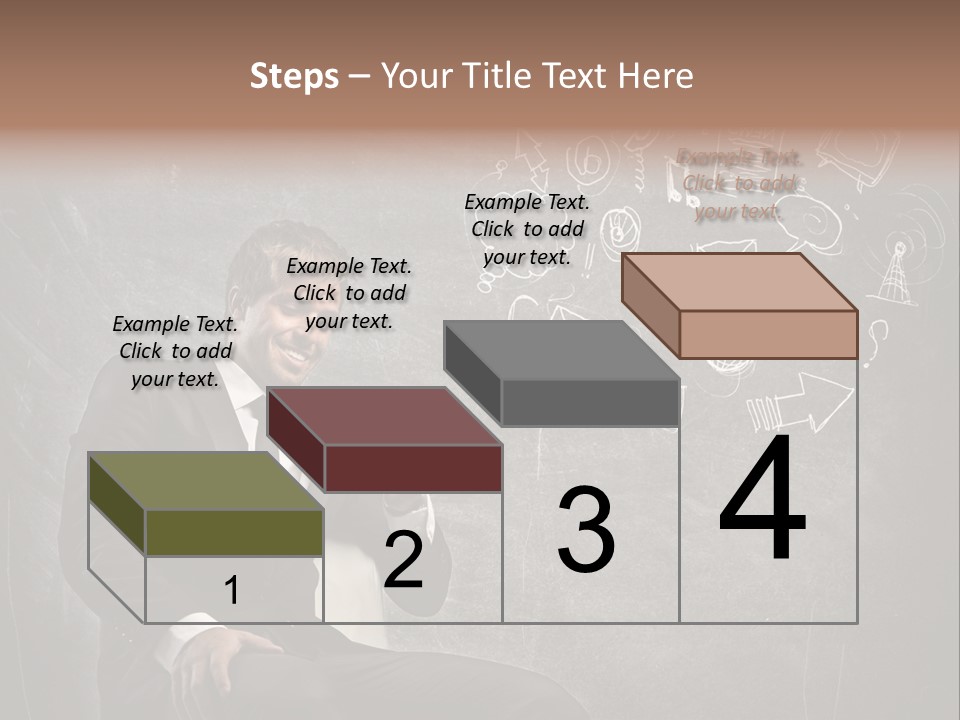 Technology Happy Man PowerPoint Template