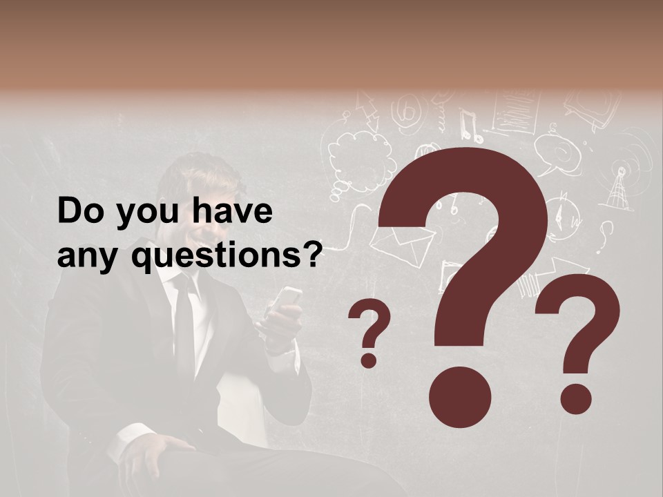 Technology Happy Man PowerPoint Template