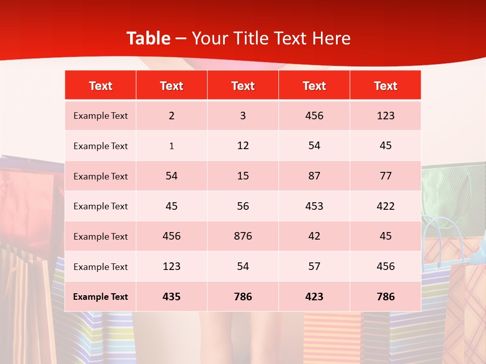 Holding Cheerful Shopping PowerPoint Template