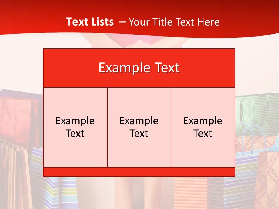 Holding Cheerful Shopping PowerPoint Template
