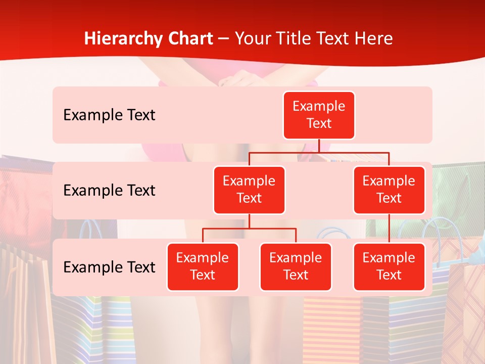Holding Cheerful Shopping PowerPoint Template