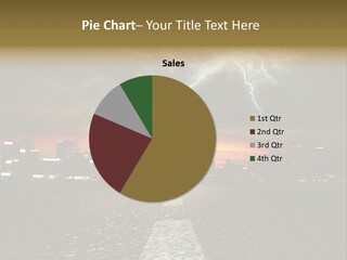 City Lights Motorway PowerPoint Template