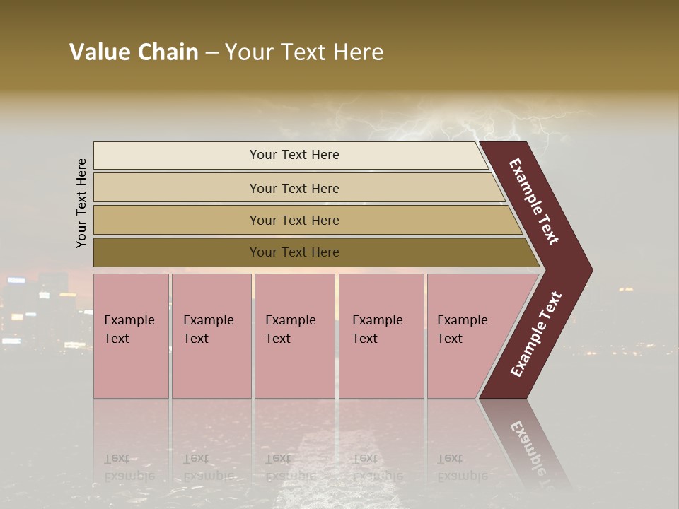 City Lights Motorway PowerPoint Template