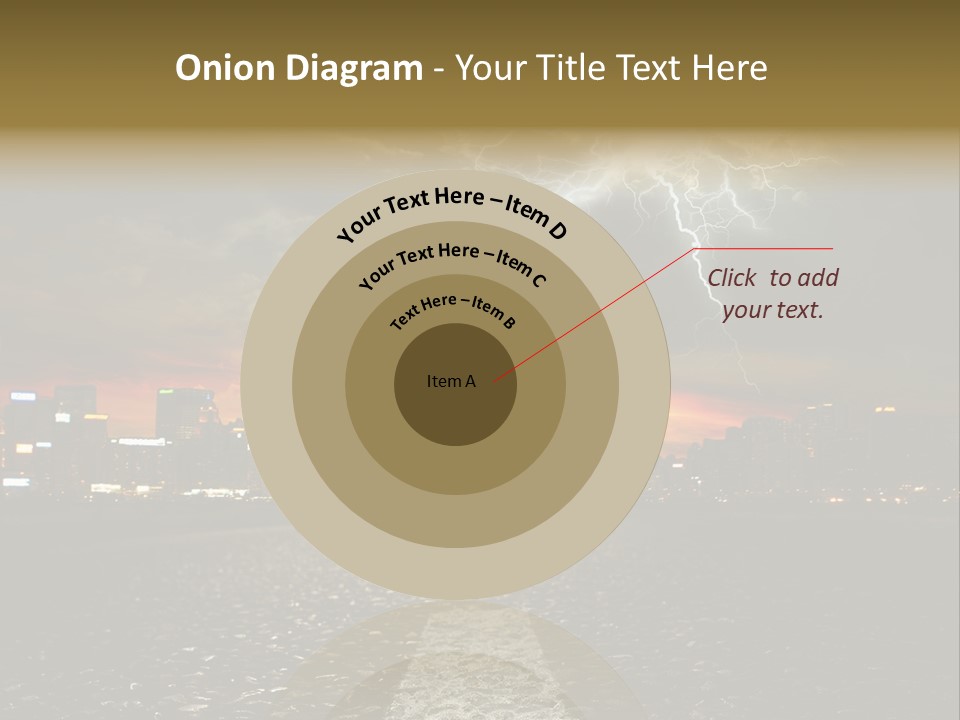 City Lights Motorway PowerPoint Template