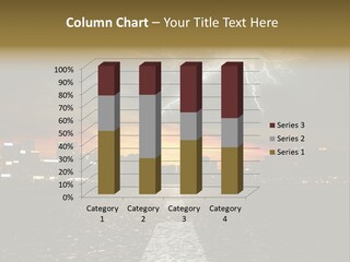 City Lights Motorway PowerPoint Template