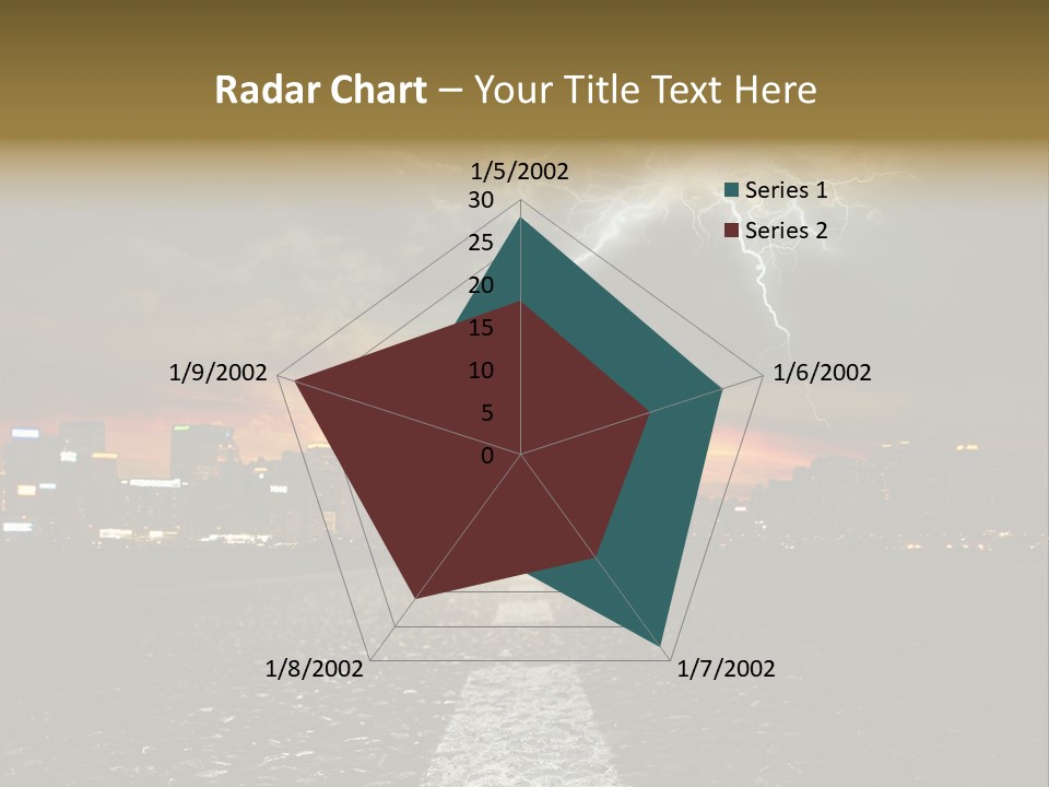 City Lights Motorway PowerPoint Template