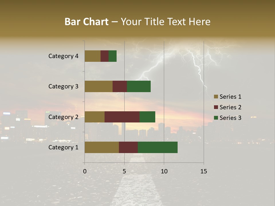City Lights Motorway PowerPoint Template