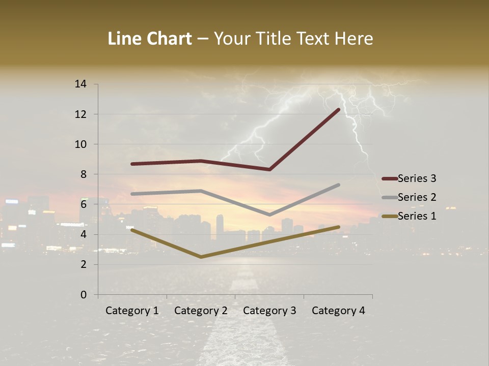 City Lights Motorway PowerPoint Template