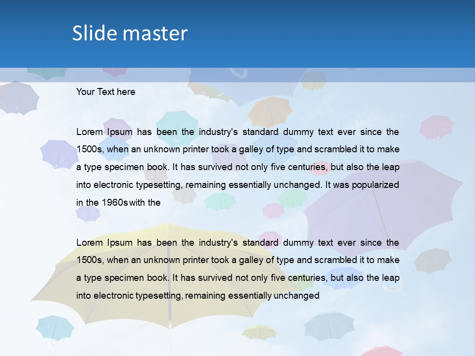 Protection Spring Wind PowerPoint Template