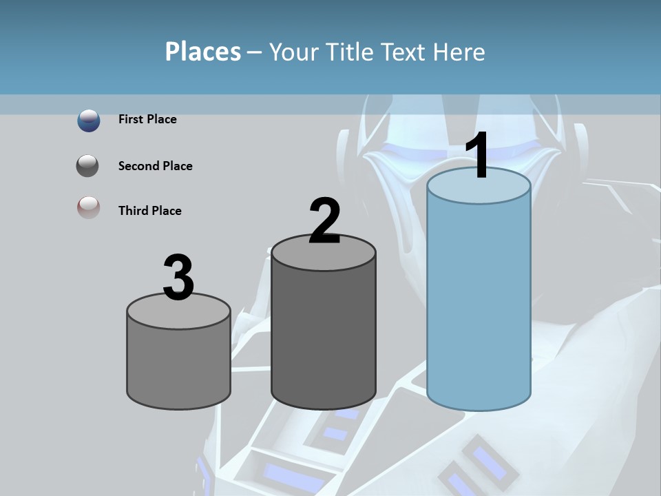 Soldier Cyborg Metal PowerPoint Template