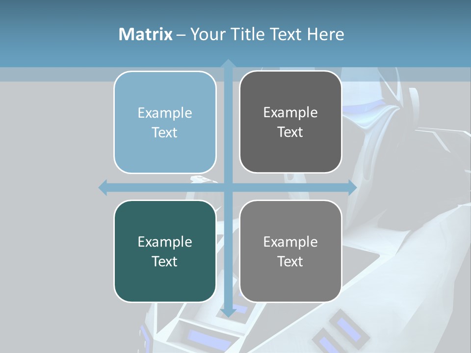 Soldier Cyborg Metal PowerPoint Template