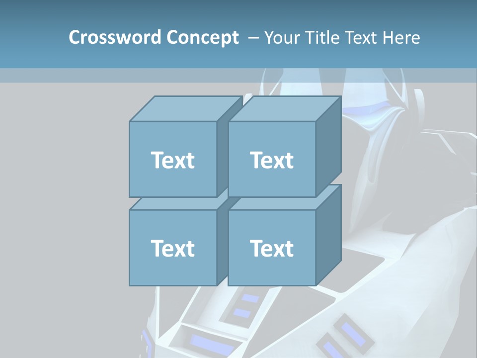 Soldier Cyborg Metal PowerPoint Template