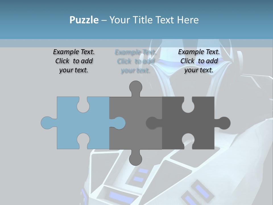 Soldier Cyborg Metal PowerPoint Template