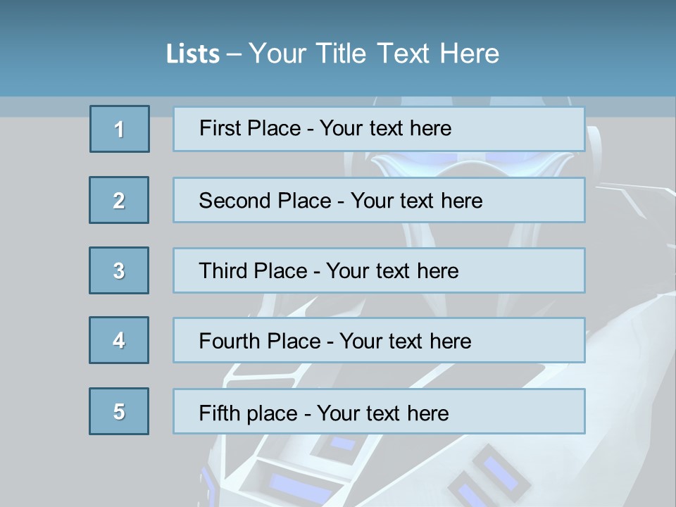Soldier Cyborg Metal PowerPoint Template