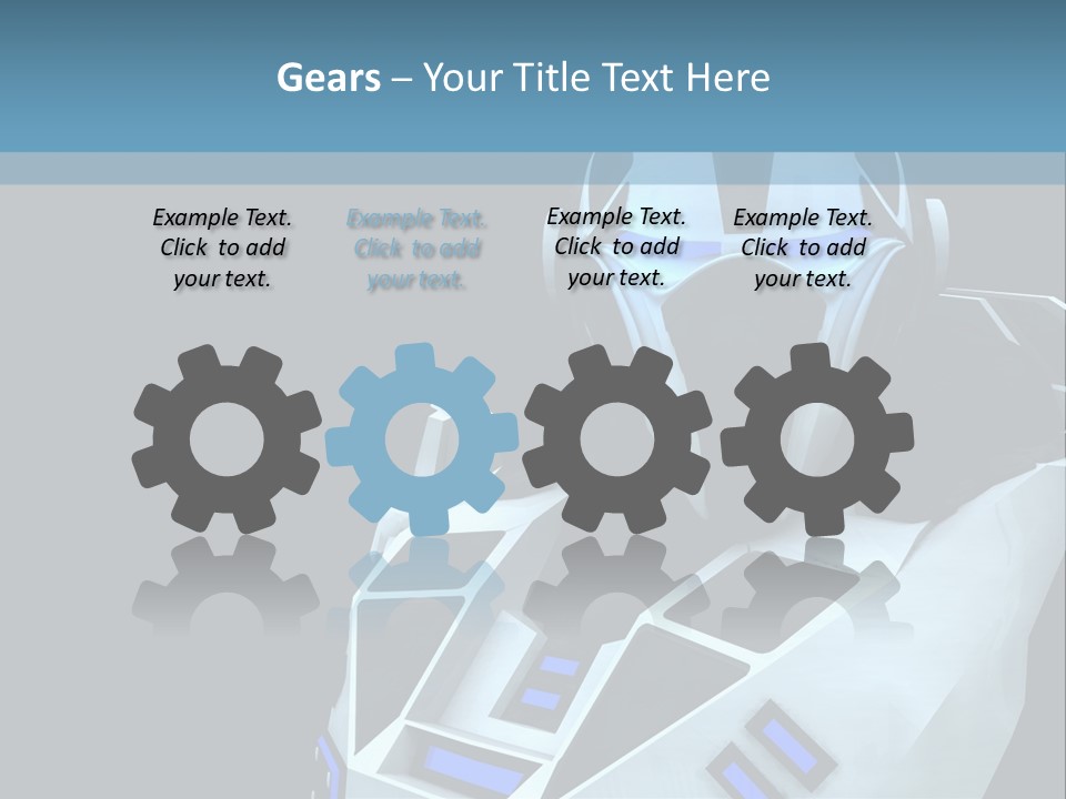 Soldier Cyborg Metal PowerPoint Template