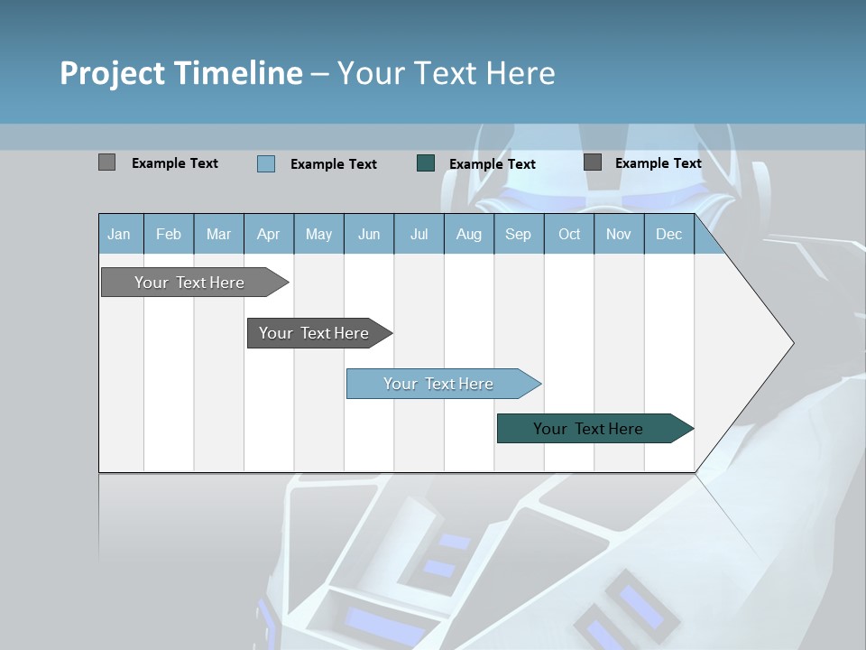 Soldier Cyborg Metal PowerPoint Template