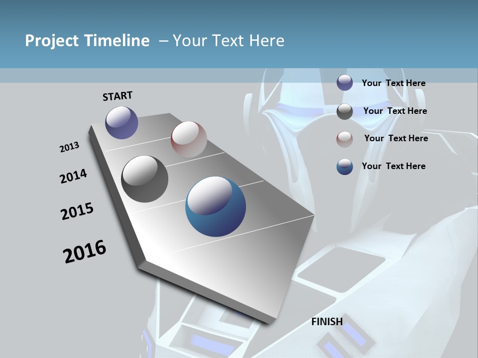 Soldier Cyborg Metal PowerPoint Template