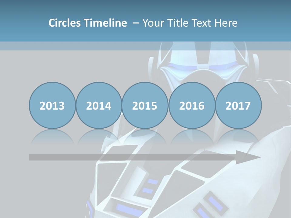 Soldier Cyborg Metal PowerPoint Template