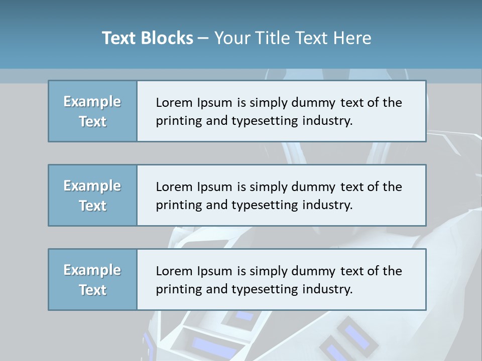 Soldier Cyborg Metal PowerPoint Template