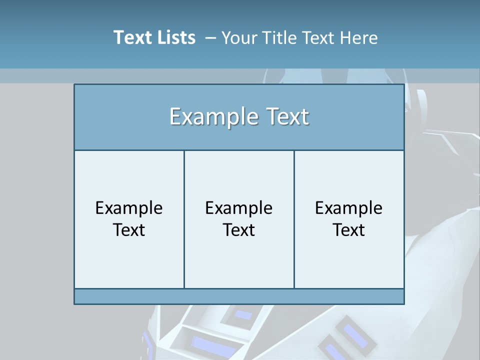 Soldier Cyborg Metal PowerPoint Template
