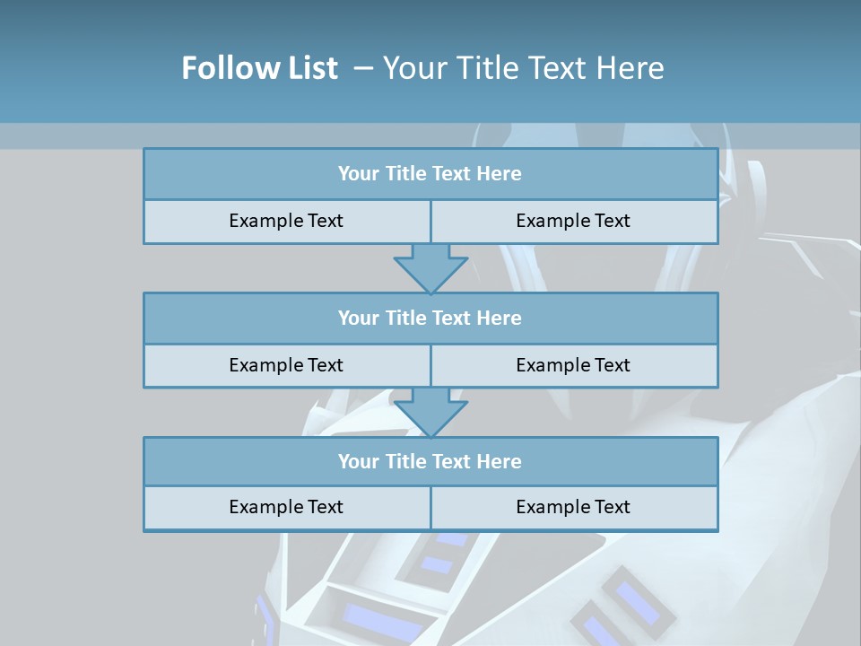 Soldier Cyborg Metal PowerPoint Template