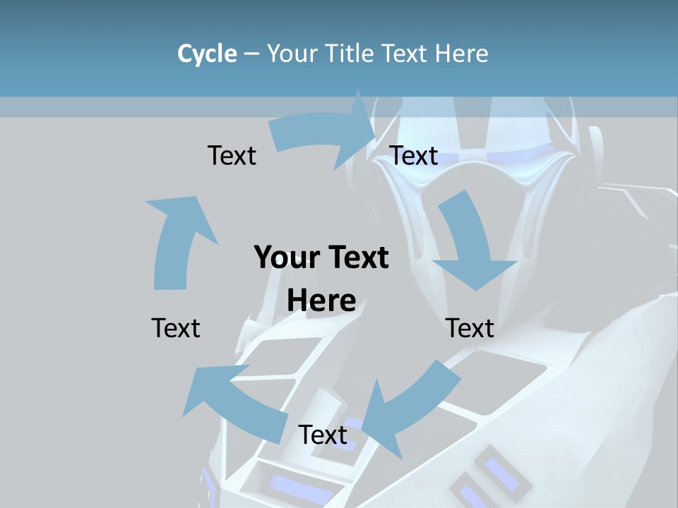 Soldier Cyborg Metal PowerPoint Template