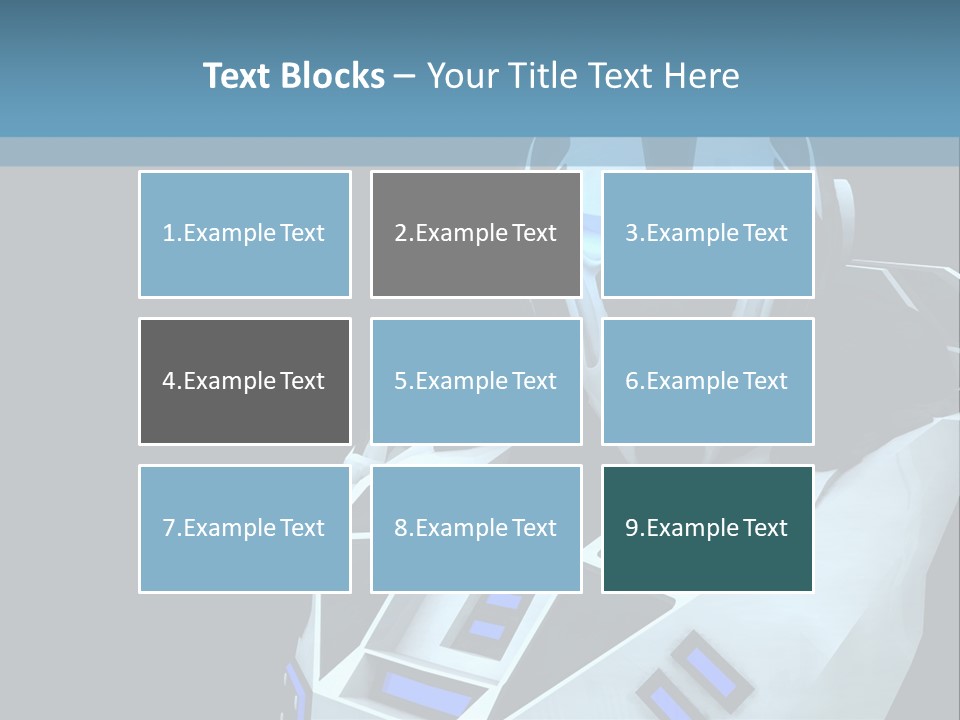 Soldier Cyborg Metal PowerPoint Template