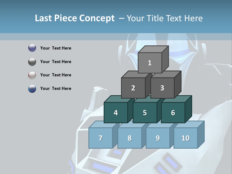 Soldier Cyborg Metal PowerPoint Template