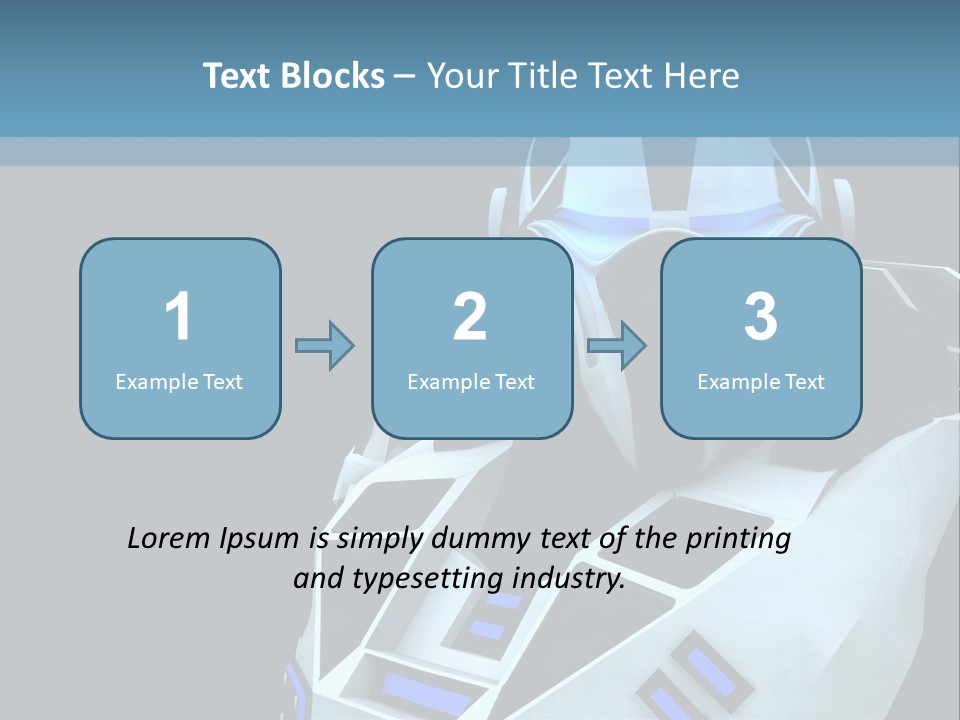 Soldier Cyborg Metal PowerPoint Template